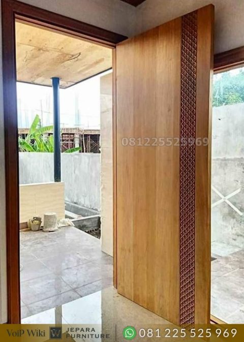 Pintu Jati Rumah Minimalis Jepara Model Terbaru