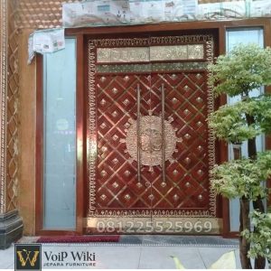 Jual Pintu Nabawi Kuningan Kayu Jati Jepara Terlaris Untuk Masjid
